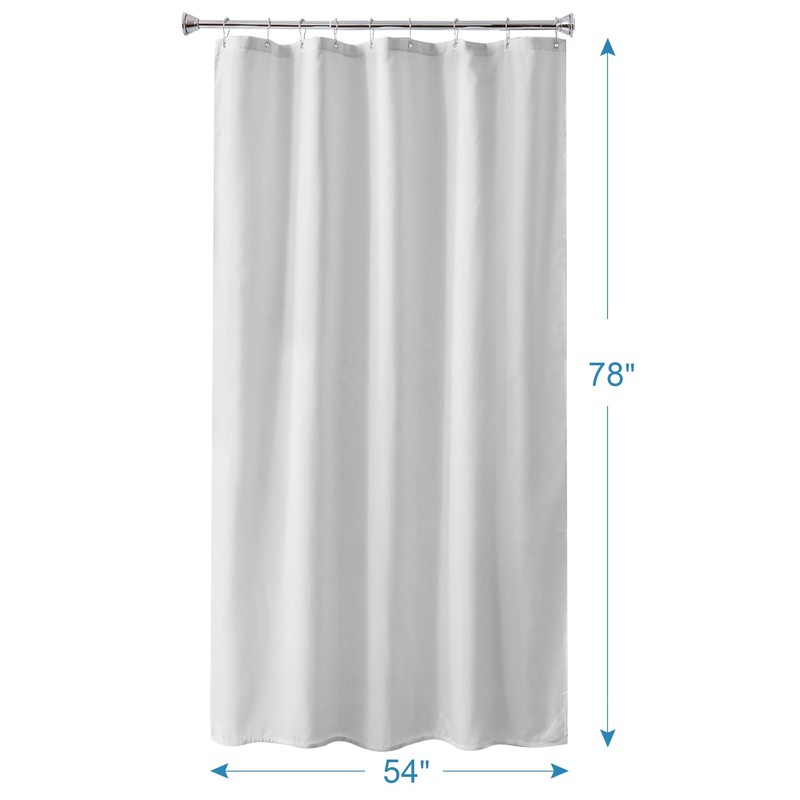 Amazer Long Stall Shower Curtain Liner Washable, 54 x 78