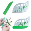 KOOLEVER Herb Stripper Tool 9-Hole Stainless Steel Herb Cutter, Herb