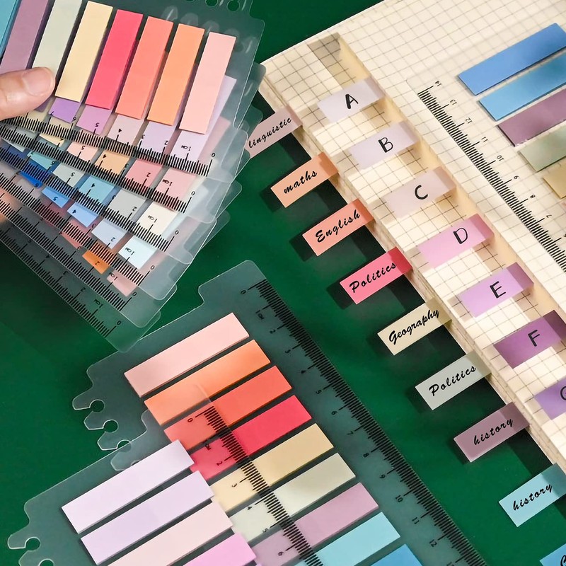 1200 Pcs Sticky Annotation Tabs Morandi Sticky Note Tabs Writable