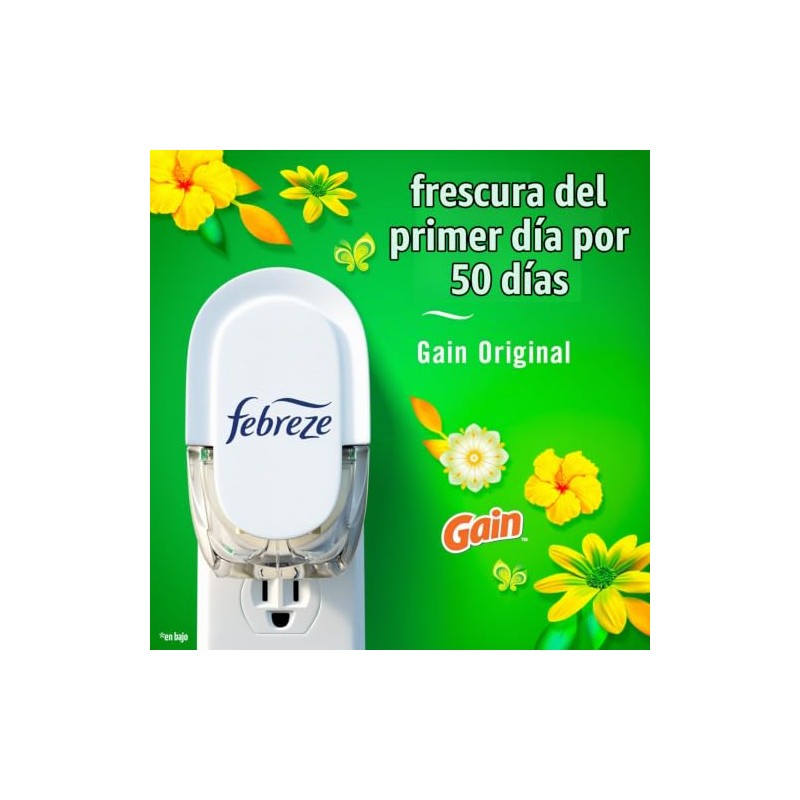 Febreze - Ambientador enchufable, kit de inicio de aceite perfumado