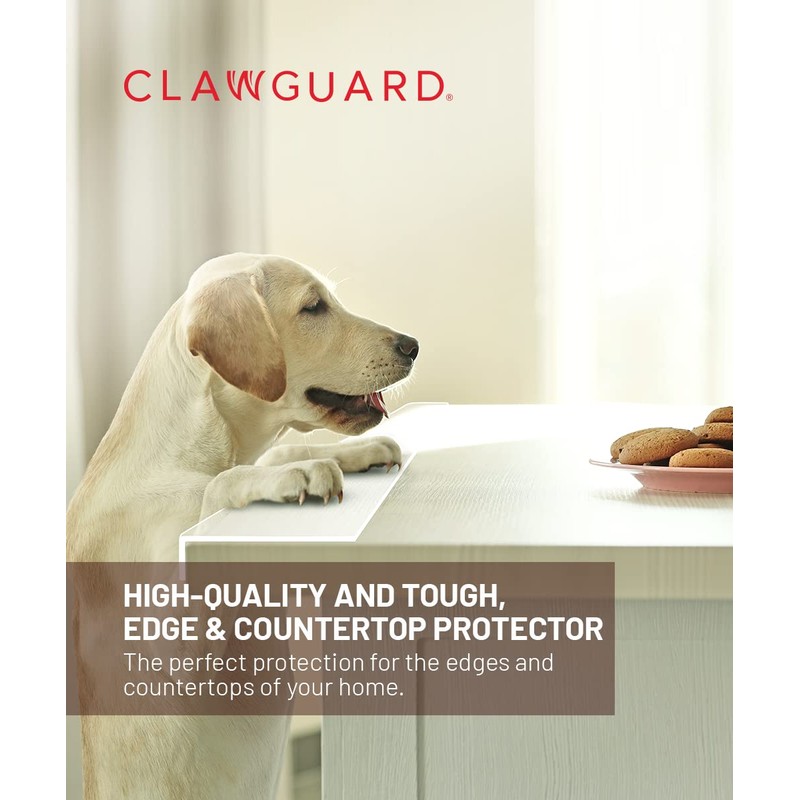 CLAWGUARD Edge & Countertop Protector – 29.5x2.25 in. Clear Plexiglass