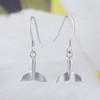 Unique Pretty Hawaiian Whale Tail Earring, Sterling Silver Whale Tail