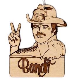 Burt Reynolds Christmas Ornament | Smokey and the Bandit Rear View Mirror Hanging