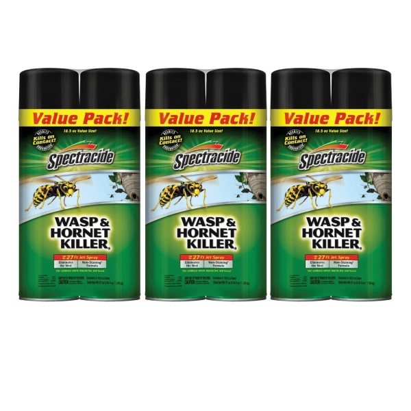 Spectracide 6 Pack Spectracide Wasp and Hornet Killer, 18.5 oz