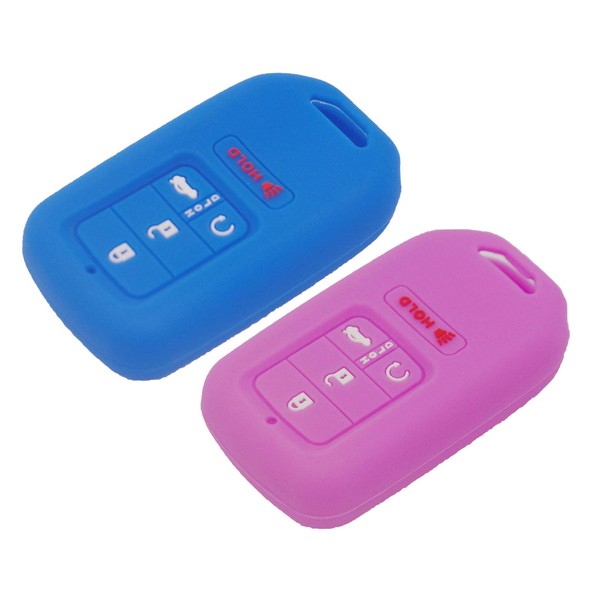 WEIBISS 2Pcs Silicone Key Fob Cover Protector Keyless Jacket Holder