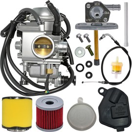 Rebuiman TRX350 Carburetor Fit for Honda Rancher 350 TRX350TM TRX350TE 350ES 350FMTE 350FE 2000-2006 4 Stroke ATV Replace for 16100-HN5-305 16100-HN5-M41 Carb