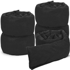 Berlune 5 Pcs Water Barrier 10 ft x 6.5 in Flood Barrier for Home Reusable Absorbent Prevention Barrier Sandless Sandbag for Flooding Green Water Activated Barrier for Home Garage Door Basement