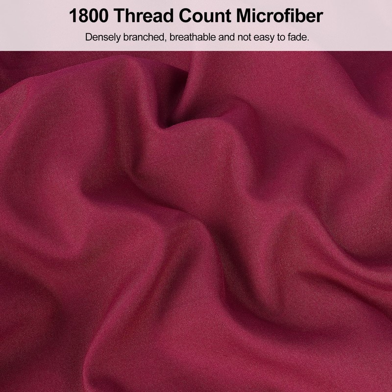 Lirex Pillow Cases (2 Pack), 1800 Thread Count Embroidered Queen