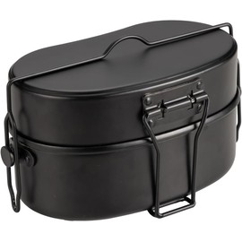 Messkit Camping Cooking Set Camping Cookware Set Mess Tins for Camping Cook Set Camp Cookware Cooking Pot Camping Cooker Mess Kit Aluminum 1.1L