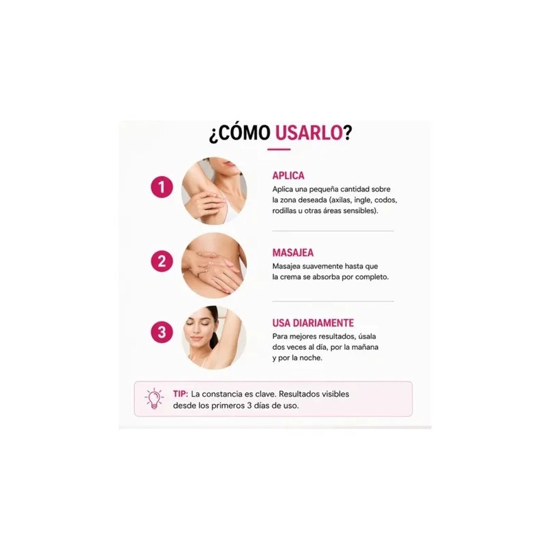 Kit 3 Cremas Aclarantes Axilas Codos Y Zonas Íntimas Erha21