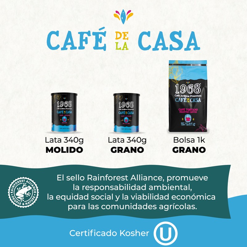 1968 - Café 1968 De La Casa en Grano 340g