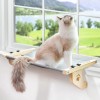 Amosijoy Cat Sill Window Perch Sturdy Cat Hammock Window Seat