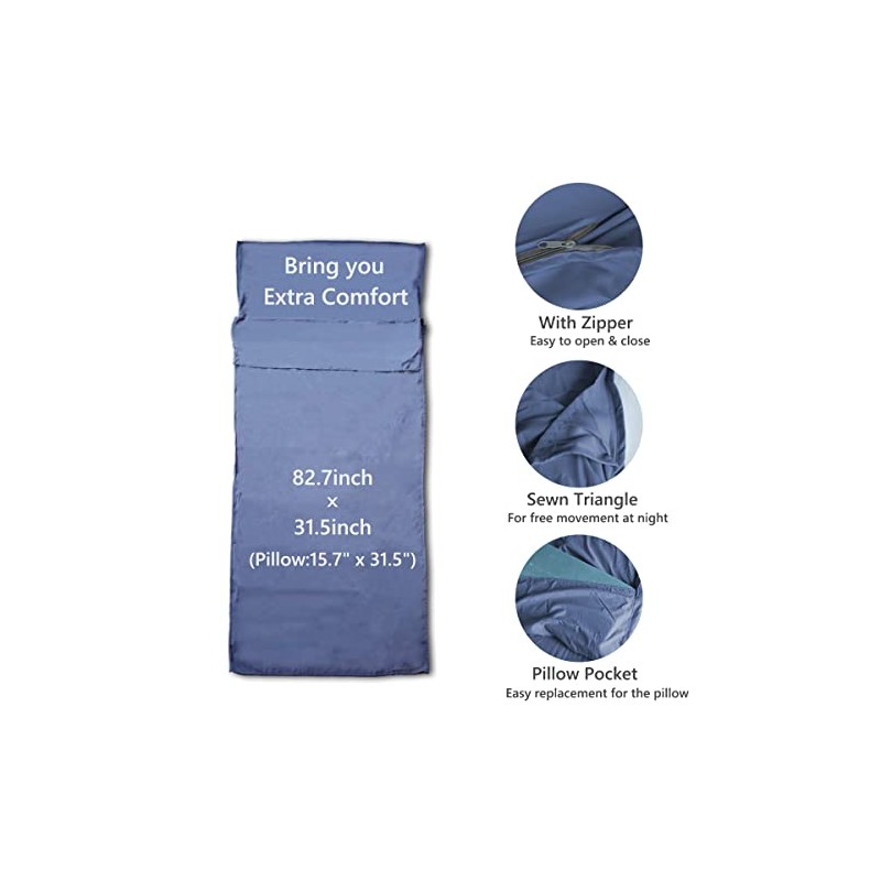 JIVELER Ultralight Sleeping Bag Liner for Camping and Travel