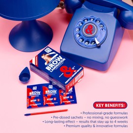 ANDbeauty Brow Lamination Kit – Augenbrauen Lifting Set für zu Hause – 3 Anwendungen, vorportionierte Sachets – professionelle Ergebnisse, langanhaltend bis 4 Wochen – Made in Austria, vegan