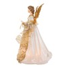 Kurt Adler 16-Inch Ivory/Gold Angel Tree Topper