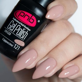 PNB Cappuccino brown gel nail polish 121