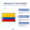 Perdecor Colombia Flag Sticker Emblem Colombian Decal Car Chrome Flags,