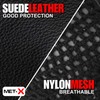 Met-X Unisex Weight Lifting Gloves Small, Leather Fingerless Workout Gloves,