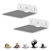 TXEsign 2-Pack 4.25" Acrylic Small Floating Shelves - Speaker Mount,