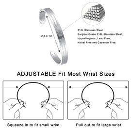 nitaru Life Activating Bracelet with Numbers Silver