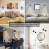 GOODATE Plug in Wall Sconces, Wall Sconce Lighting with Dimmable