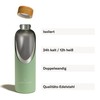 Waterdrop® Steel Bottle 600ml | Stainless Steel Water Bottle, Double