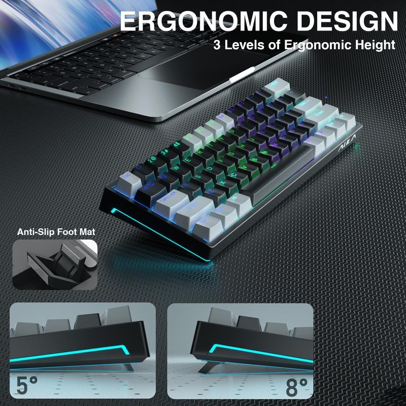 AULA F3261 60 percent keyboard mechanical gaming keyboard, wired version,