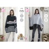 King Cole 5179 Knitting Pattern Womens Easy Knit Ponchos in