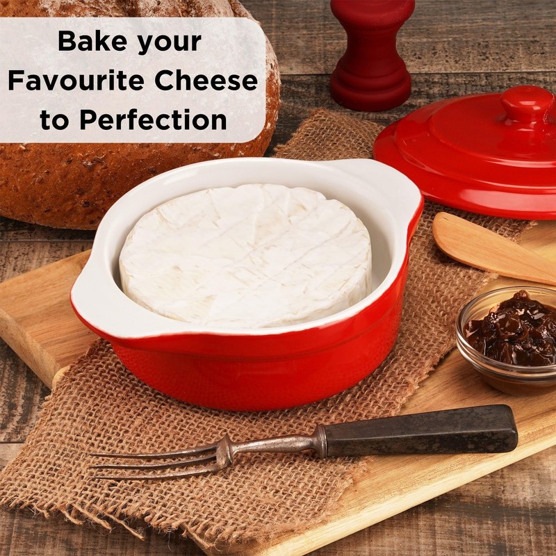 Muldale Camembert Baking Dish - Camembert Cheese Baker in Red