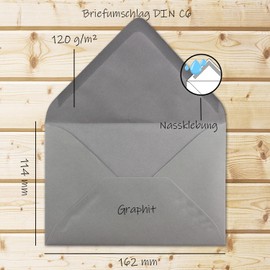 Neuser FarbenFroh Envelopes C6 162 x 114 mm Wet Adhesion