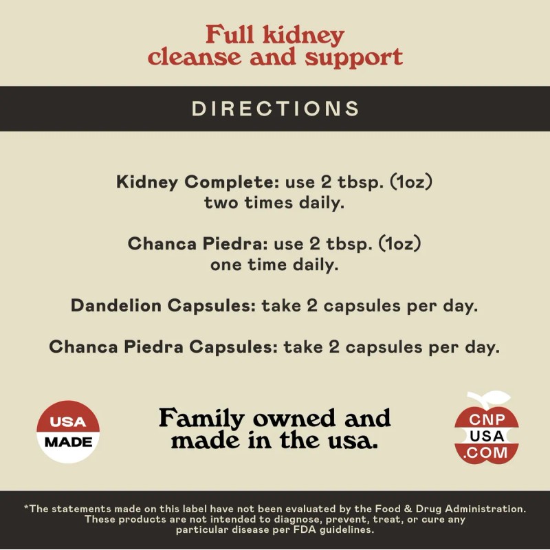 Kidney Complete Detox Y Limpieza Para Riñones - 4 Fl