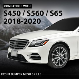 G-PLUS Front Bumper Mesh Grille Fit Benz S 450 S 560 4Matic, Base 3.0L V6 - Gas 2018-2020,Fit Benz S 65 AMG Base 6.0L V12 - Gas 2020 2228857100