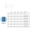 SS8® 100 x M5 T Nuts Four Pronged Tee Anchors