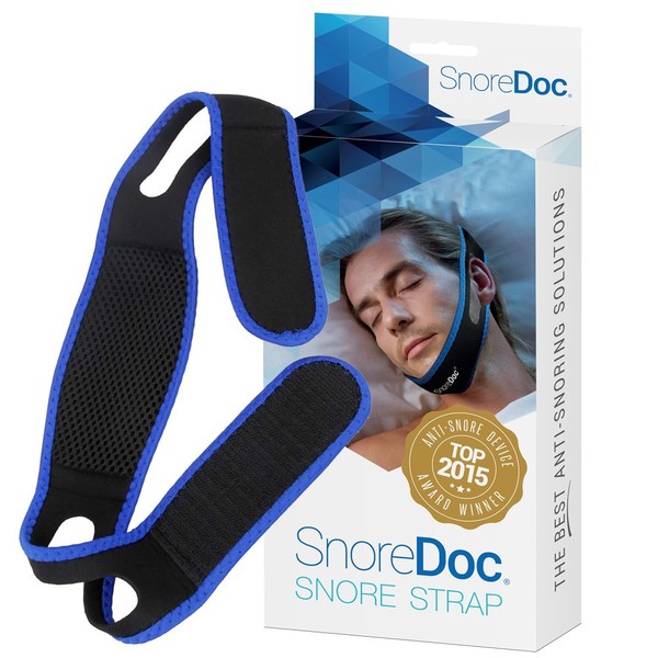 Snoredoc Anti Snoring Chin Strap Device - Snore Solution Sleep Aid – Snore Stopper That Effectively Prevents Snoring – Supports Jaw to Effectively Stop Snoring – Natural, Comfortable & Adjustable for