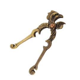 Vintage Solid Brass Chicken Ranch Texas Nutcracker Rooster Nut Cracker Farmhouse Kitchen Decor