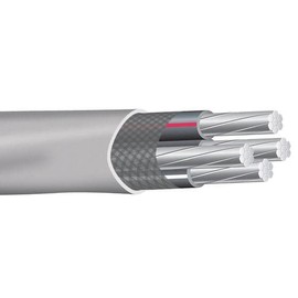 Wirenco 2-2-2-4 SER Aluminum Service Entrance Cable (50FT Cut)