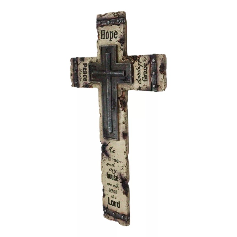 Rustic Western Christian Love Hope Peace Amazing Grace Bible Verse