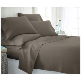 Linen Market 6 Piece Bed Sheet Set, Taupe, Twin