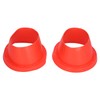 2pcs Car Speaker Waterproof Cover Silica Gel Red Insulation Protective