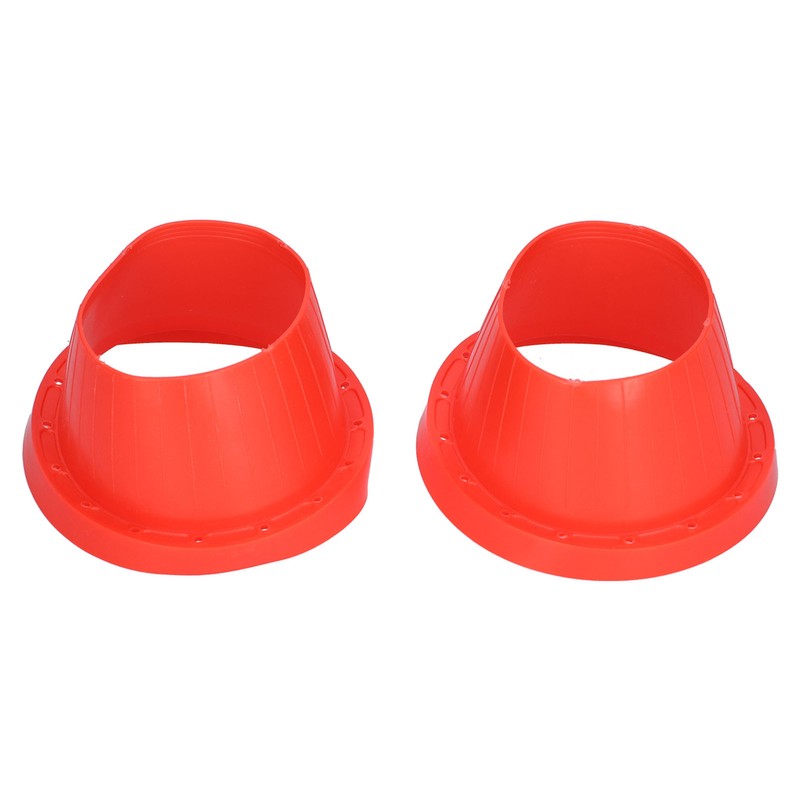 2pcs Car Speaker Waterproof Cover Silica Gel Red Insulation Protective