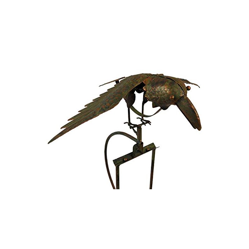 Esschert Design Staked Steel Flying Bird Rocker, 53" H