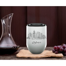 Amsterdam Netherlands Gifts and Souvenirs - Unique Drinkware - Amsterdam Graduation - NOVELTY DRINKWARE RANGE - Best Europe Long Distance Gifts & Homesick Student Gifts (12oz Wine Tumbler)
