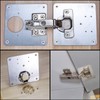 6 Pcs Hinge Repair Plate, Stainless Steel Hinges Repair Plates,