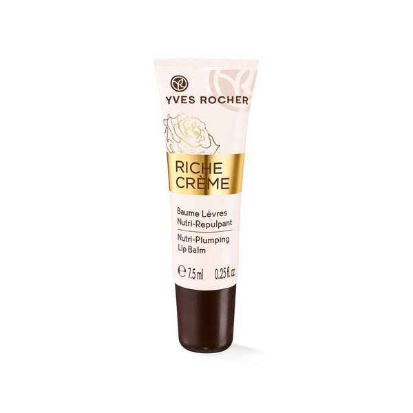 Yves Rocher RICHE CRÈME Plumping Lip Care | Lip Balm Nourishes and Smooths Lips | Intensive Lip Balm for Delicate Lips