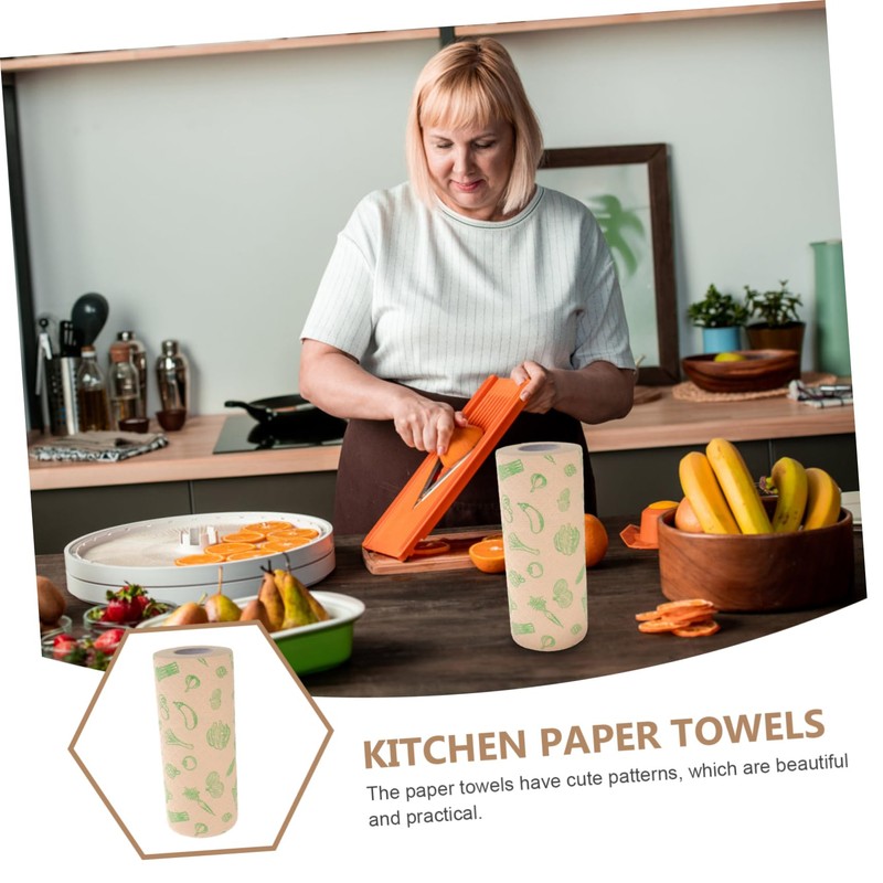 OATIPHO 1 Roll Kitchen Cleaning Paper Paper Towel Disposable Kitchen