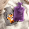 HomeTop Premium Classic Rubber Hot Water Bottle with Cute Knit