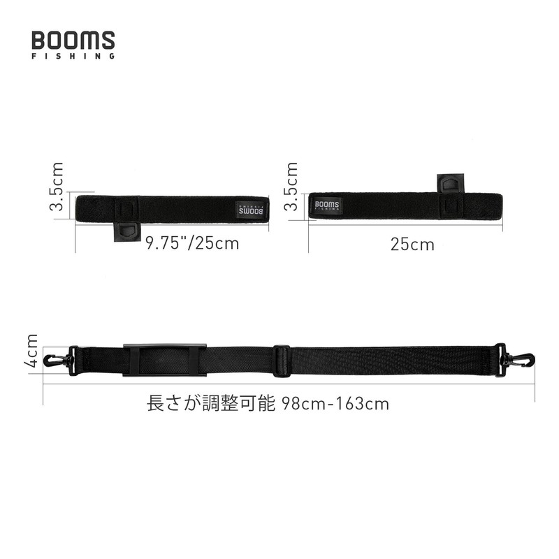 Booms Fishing RS4 Fishing Shoulder Belt Rod Belt
