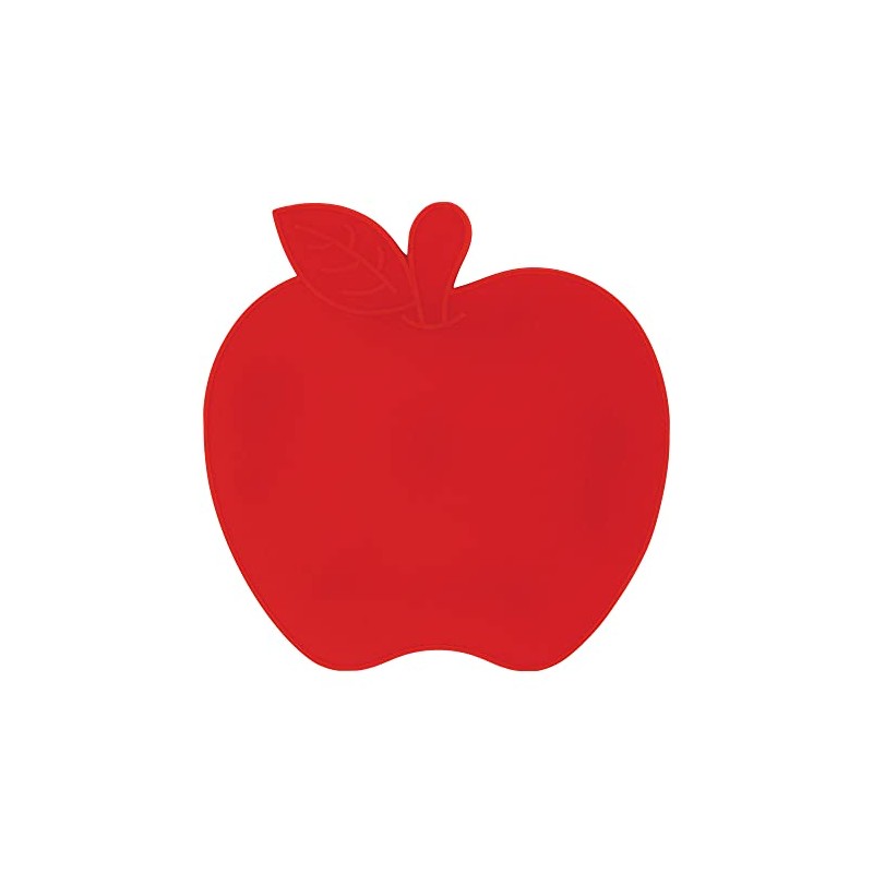 UPware Apple-Shaped Silicone Drink Coasters - Non-Slip, Anti-Stain, Heat-Resistant, Reusable