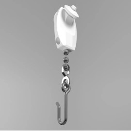 BALL INPRO Ball & Chain Cube Cubicle Curtain Carrier Roller