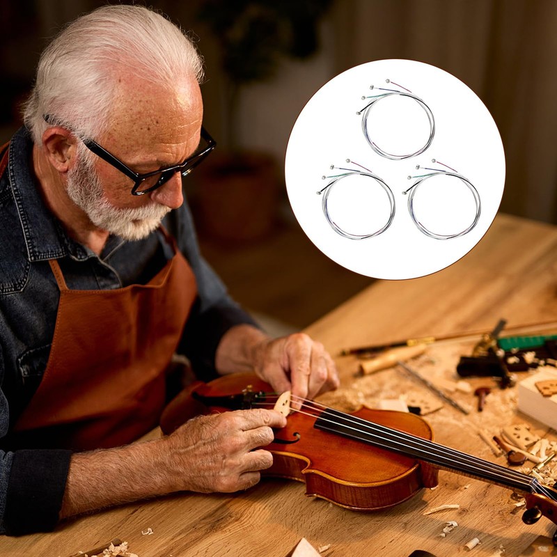 Violin Strings 4/4 Set 12Pcs Violin Full Size Strings Kits